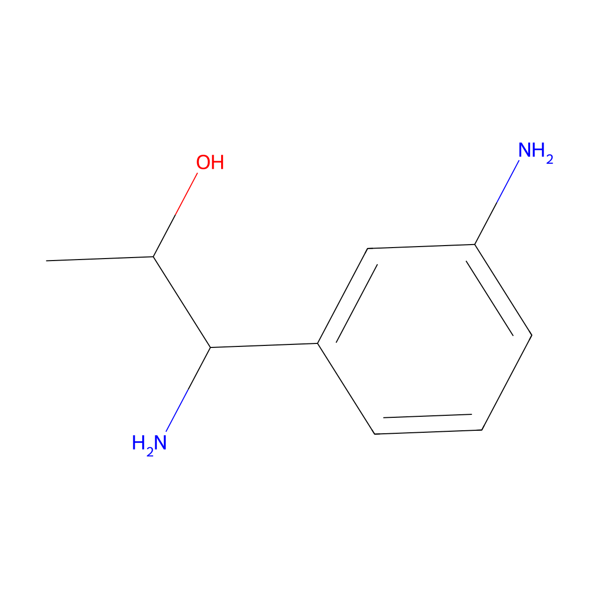 1-Amino-1-(3-aminophenyl)propan-2-OL molecular structure, CAS 1270364-75-4