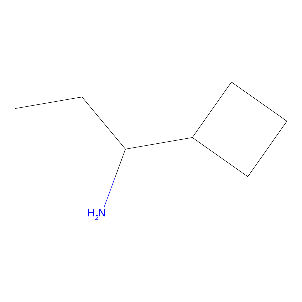 1-Cyclobutylpropan-1-amine molecular structure, CAS 1270372-17-2