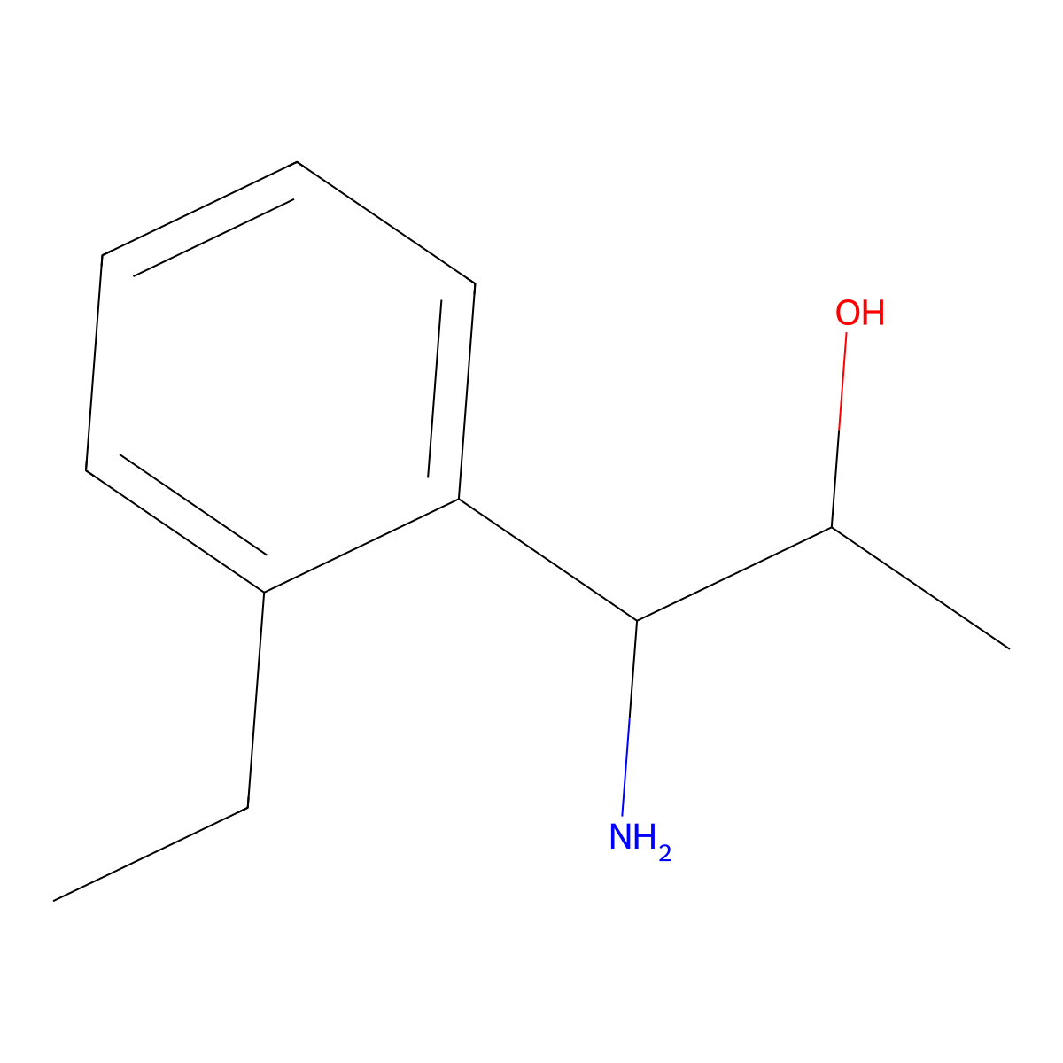 1-Amino-1-(2-ethylphenyl)propan-2-OL molecular structure, CAS 1270373-99-3