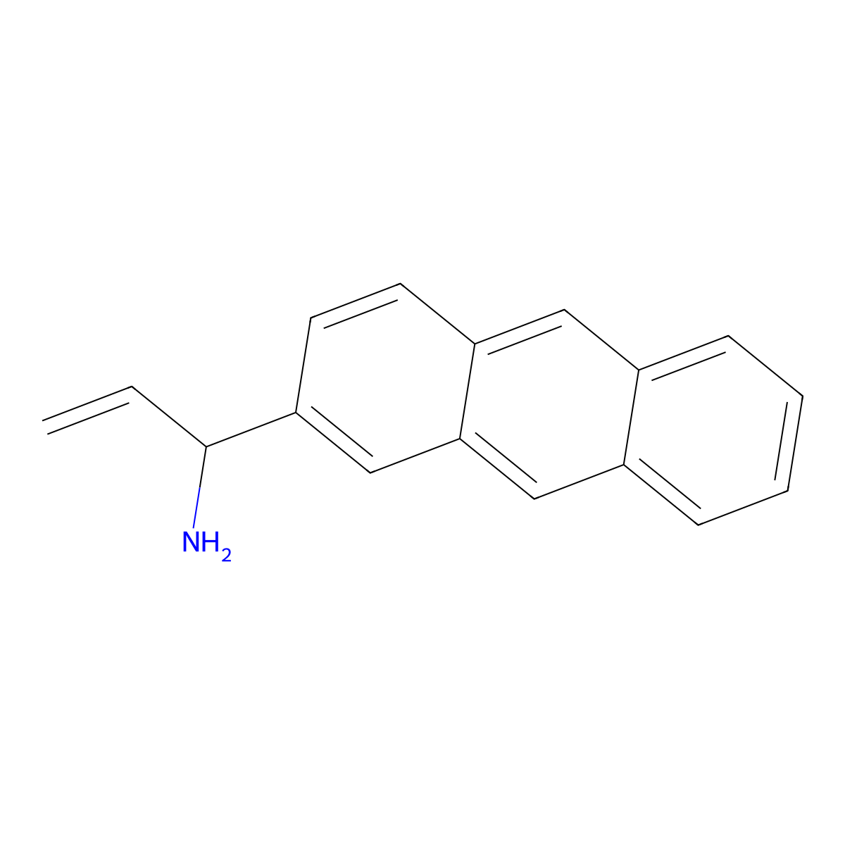 1-(2-Anthryl)prop-2-enylamine molecular structure, CAS 1270376-02-7