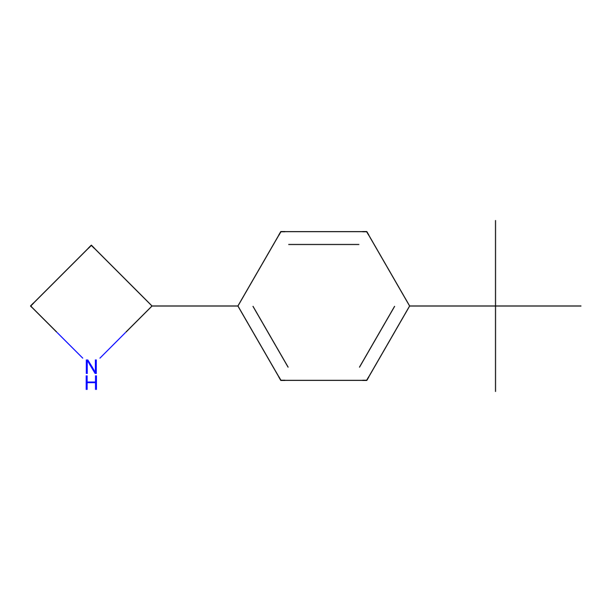 2-(4-Tert-butylphenyl)azetidine molecular structure, CAS 1270377-44-0