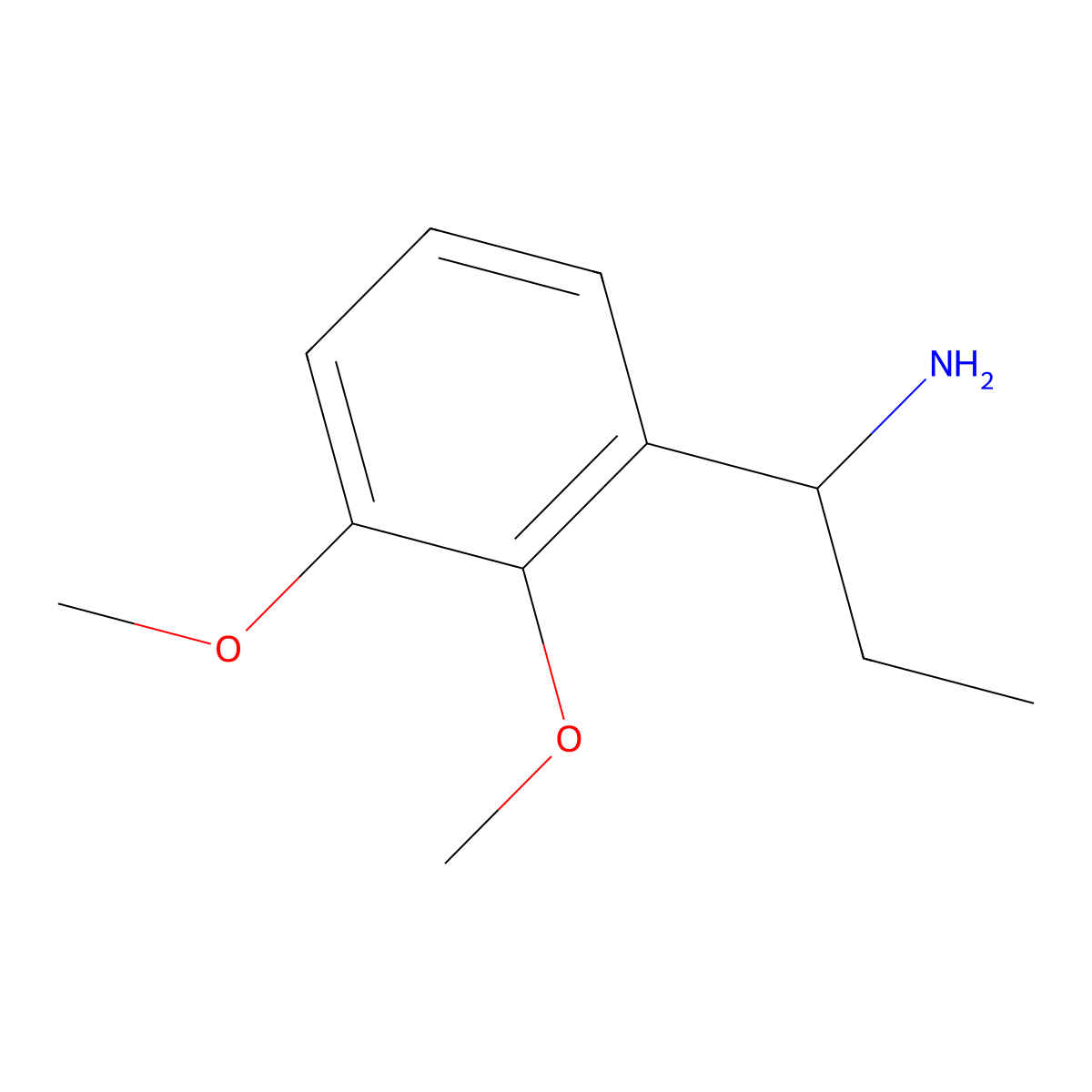 1-(2,3-Dimethoxyphenyl)propan-1-amine molecular structure, CAS 1270381-49-1