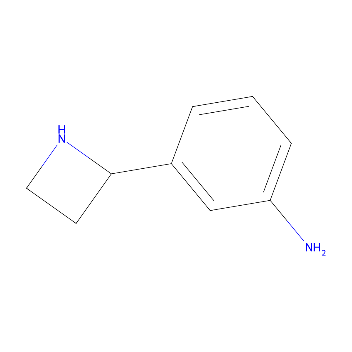 3-(Azetidin-2-yl)aniline molecular structure, CAS 1270400-84-4