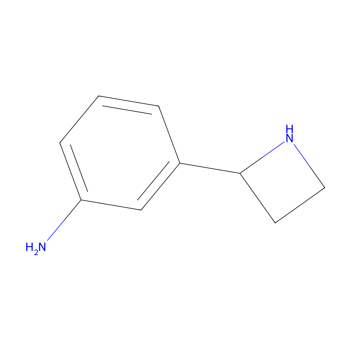 3-(Azetidin-2-yl)aniline molecular structure, CAS 1270400-84-4