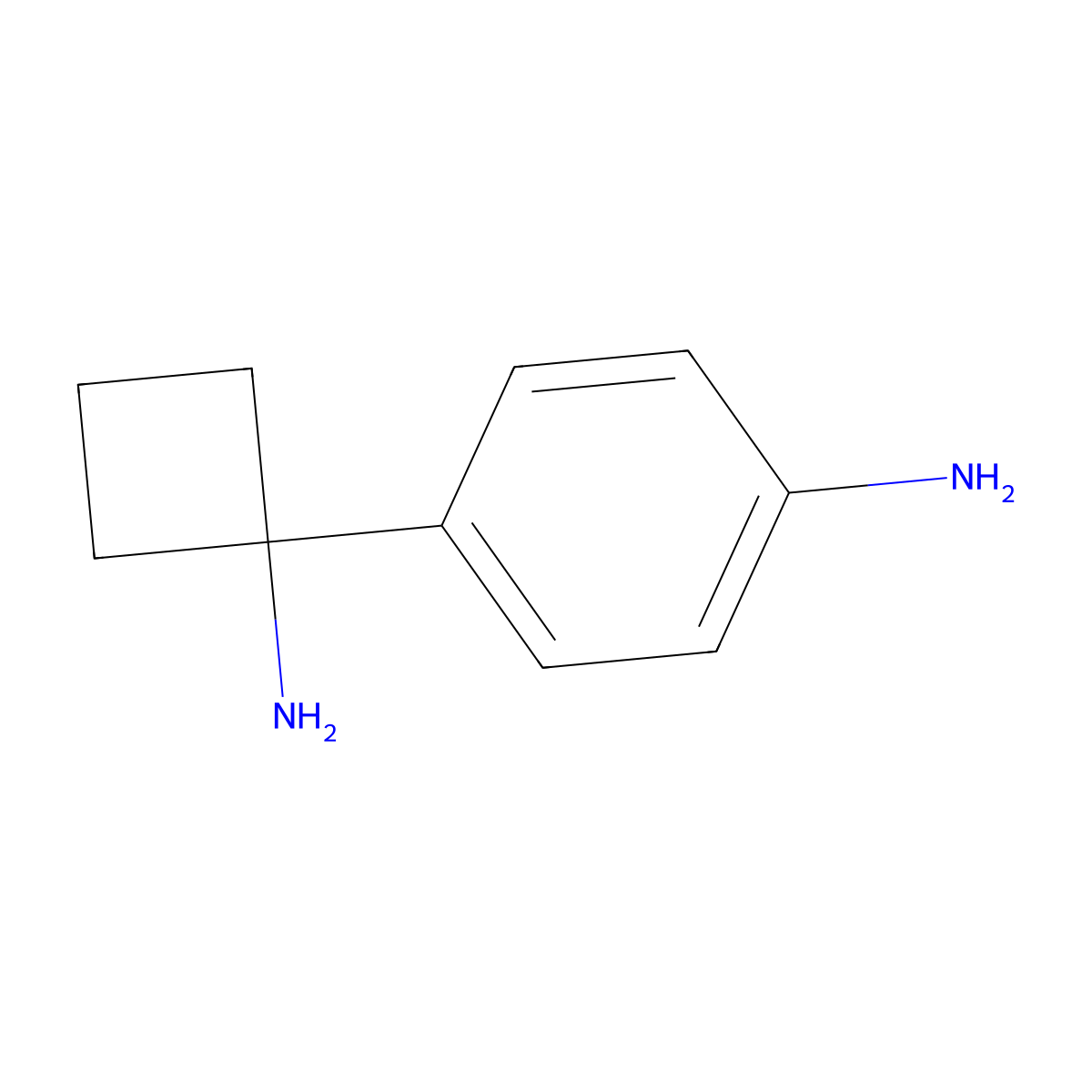 4-(1-Aminocyclobutyl)aniline molecular structure, CAS 1270407-98-1