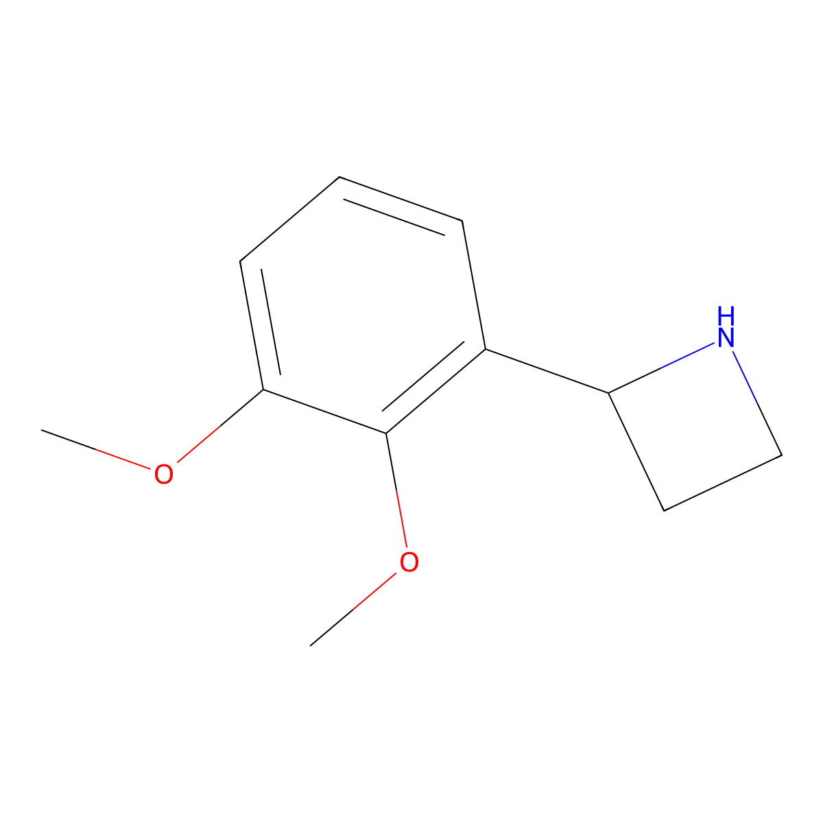 2-(2,3-Dimethoxyphenyl)azetidine molecular structure, CAS 1270411-78-3
