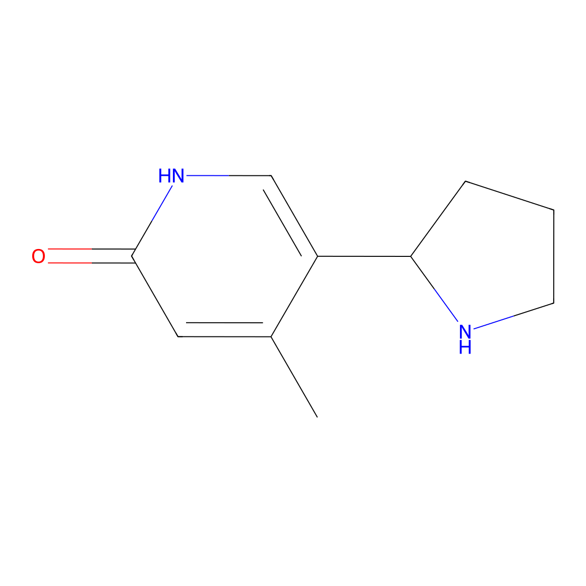 4-Methyl-5-(pyrrolidin-2-yl)pyridin-2-ol molecular structure, CAS 1270425-24-5
