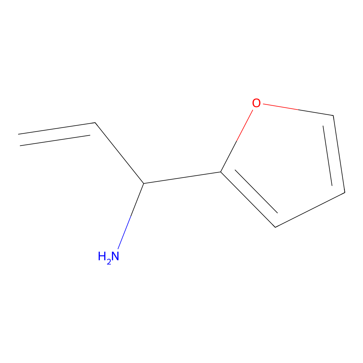 1-(Furan-2-YL)prop-2-EN-1-amine molecular structure, CAS 1270427-32-1