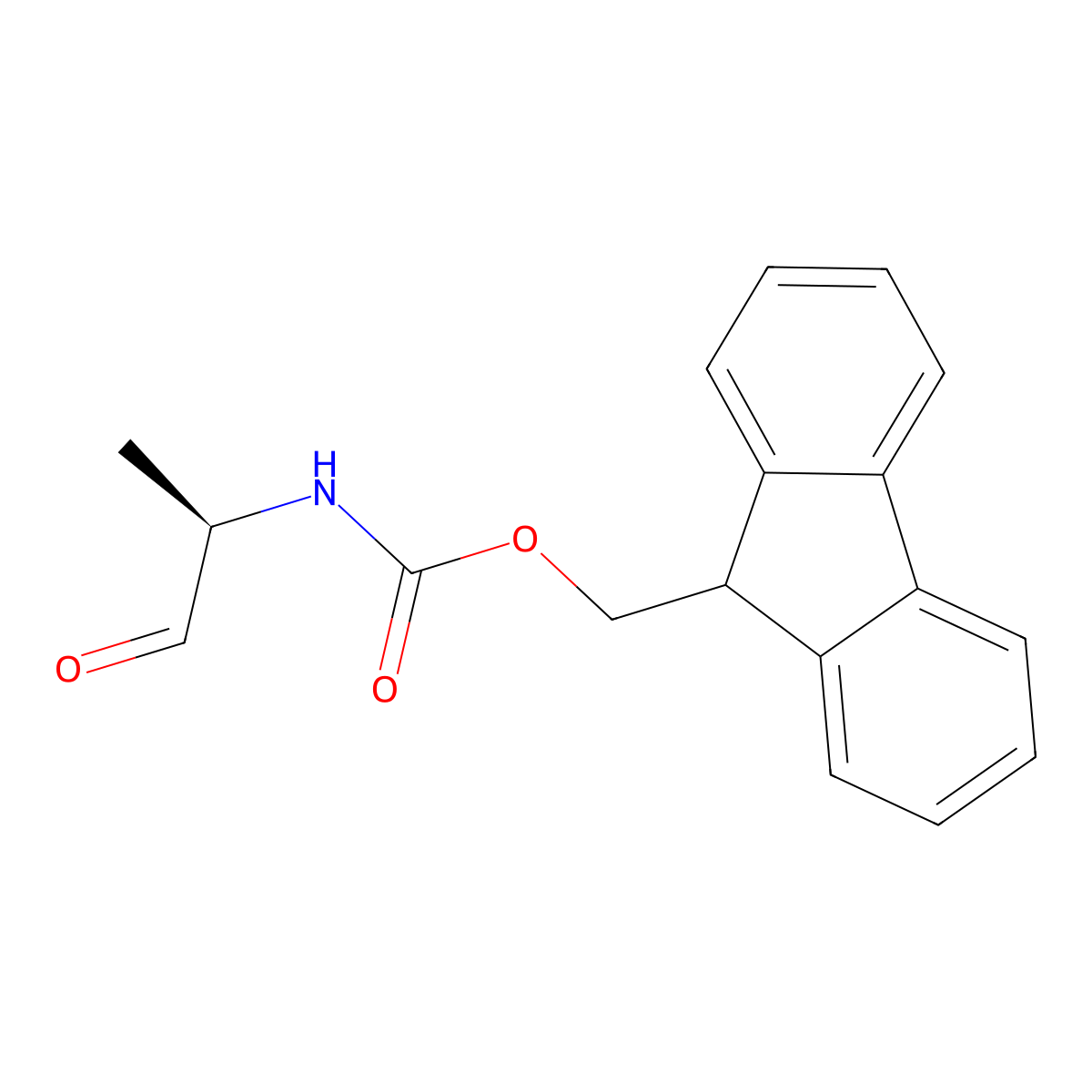 Fmoc-D-Ala-aldehyde molecular structure, CAS 127043-32-7
