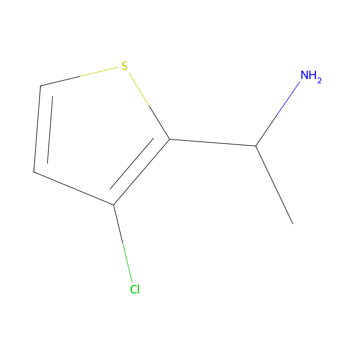 1-(3-Chlorothiophen-2-yl)ethan-1-amine molecular structure, CAS 1270448-52-6