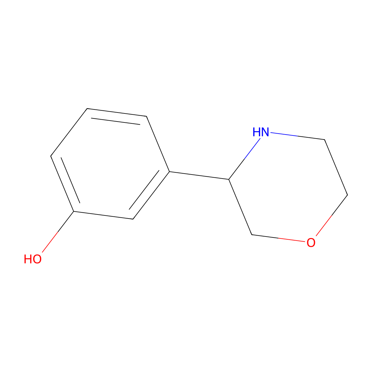 3-(Morpholin-3-yl)phenol molecular structure, CAS 1270456-57-9