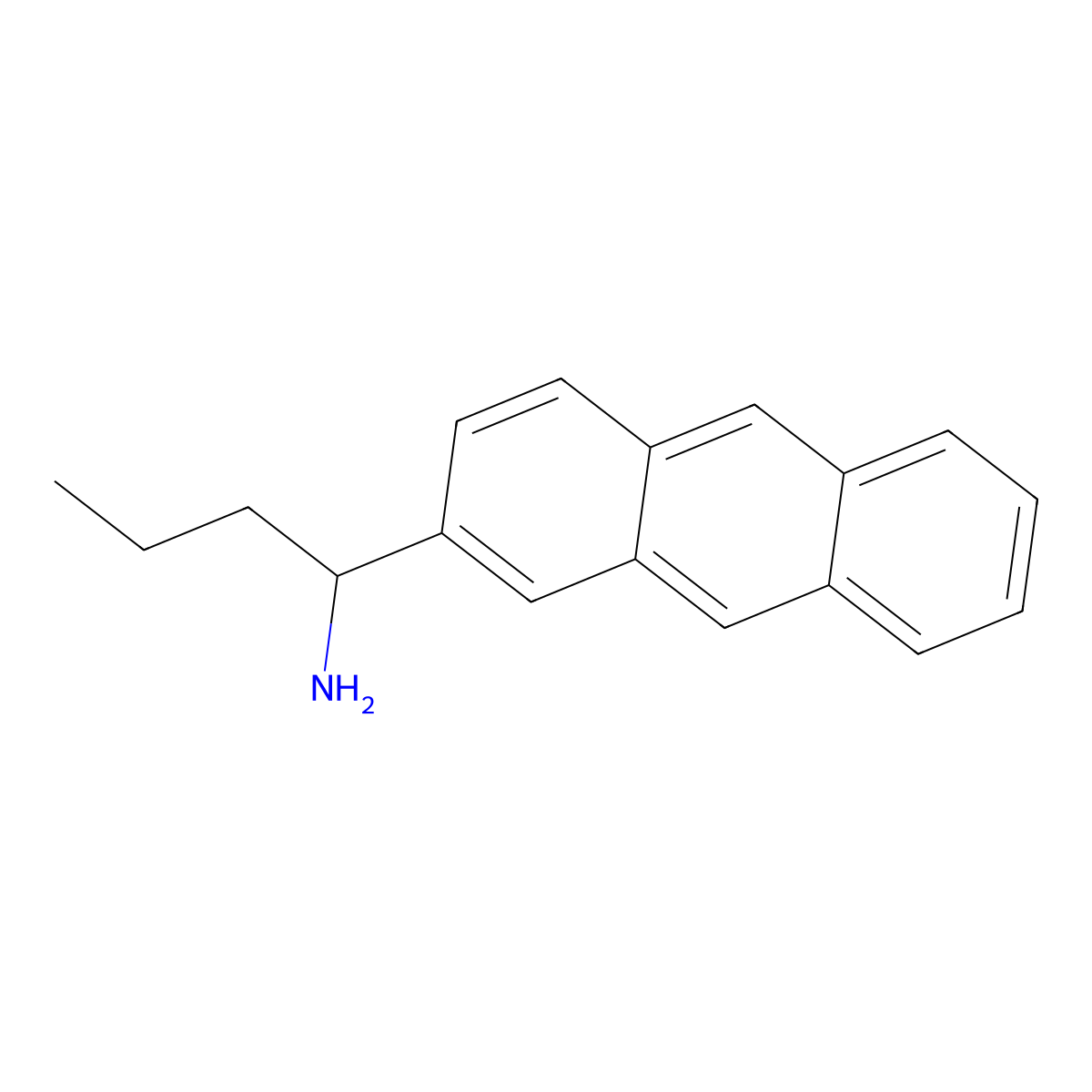 1-(2-Anthryl)butylamine molecular structure, CAS 1270458-05-3