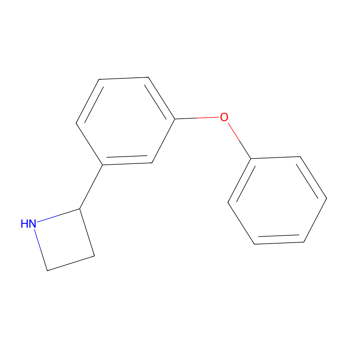 2-(3-Phenoxyphenyl)azetidine molecular structure, CAS 1270461-15-8