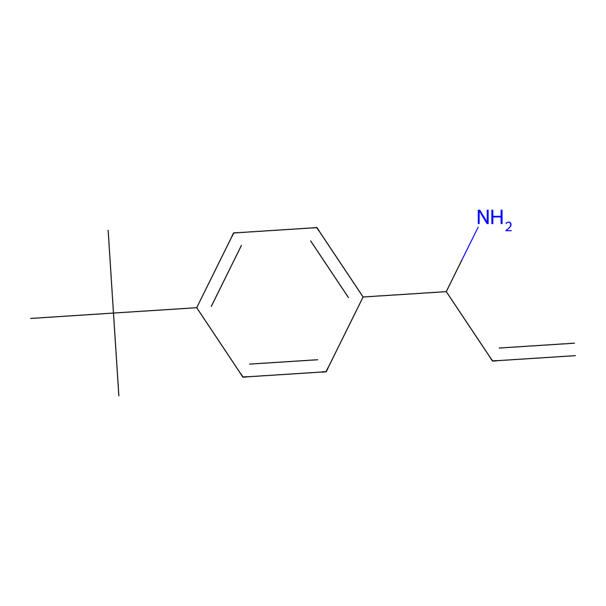 1-[4-(Tert-butyl)phenyl]prop-2-enylamine molecular structure, CAS 1270461-44-3