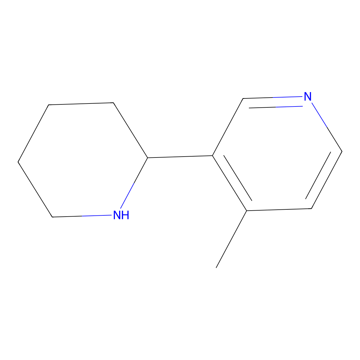 4-Methyl-3-(piperidin-2-yl)pyridine molecular structure, CAS 1270462-82-2