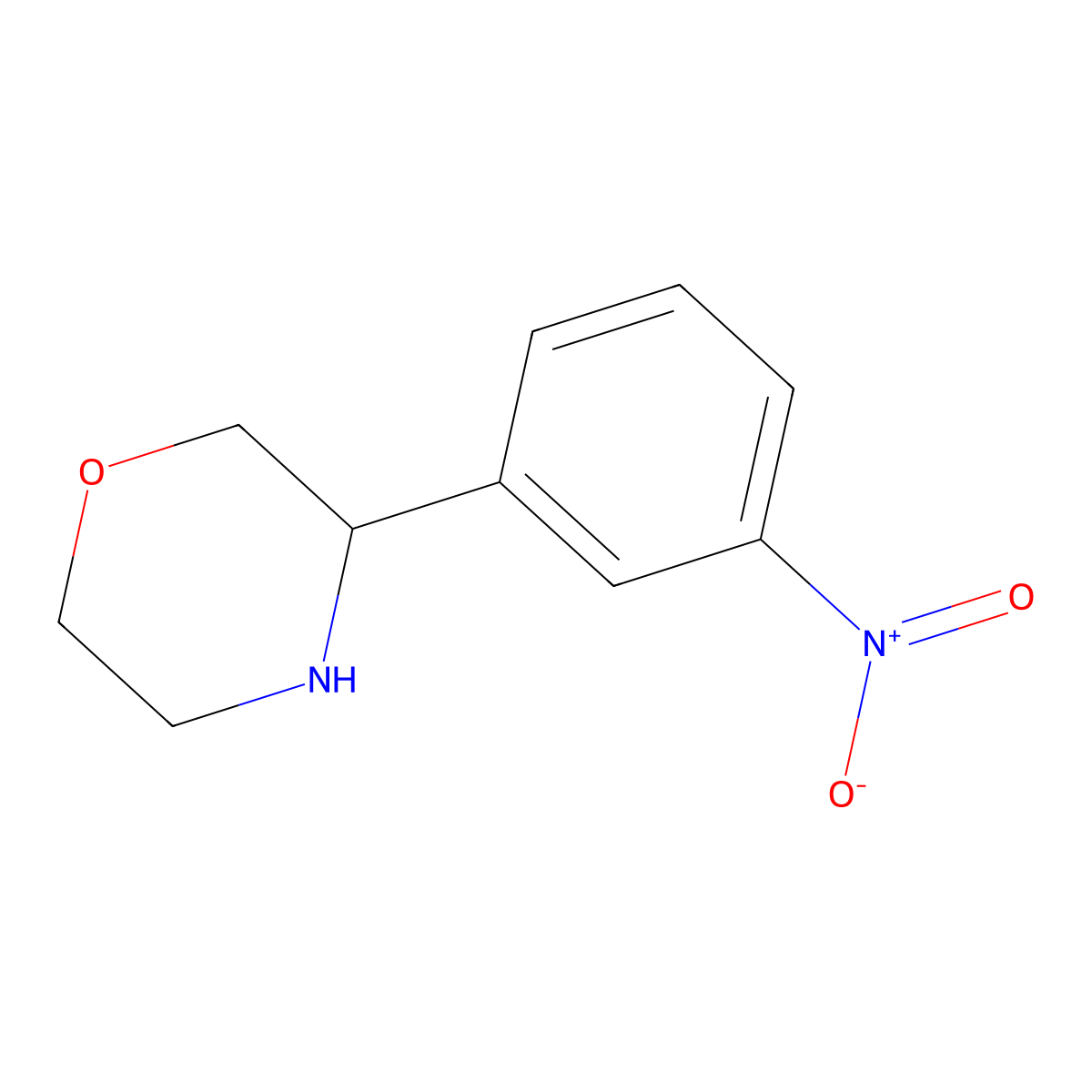 3-(3-Nitrophenyl)morpholine molecular structure, CAS 1270464-29-3