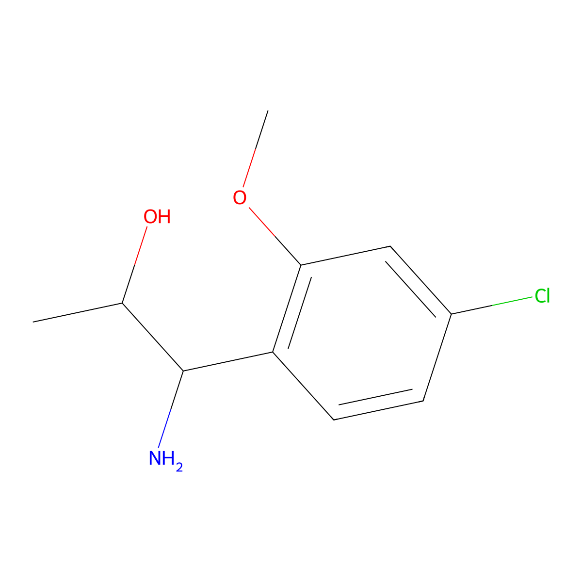 1-Amino-1-(4-chloro-2-methoxyphenyl)propan-2-OL molecular structure, CAS 1270465-11-6