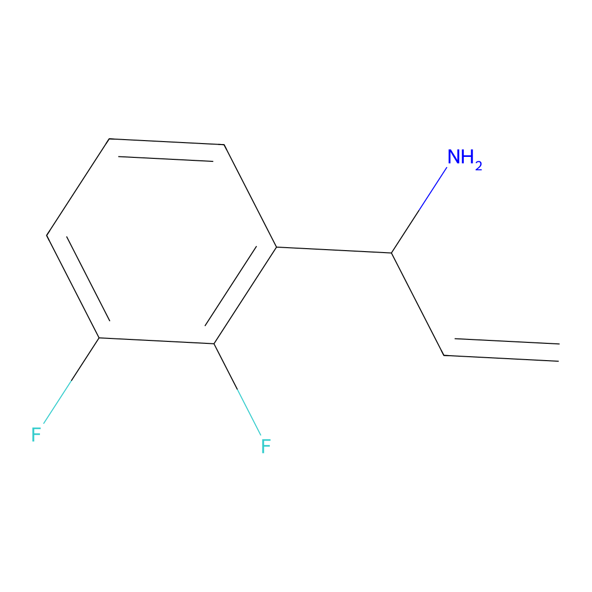 1-(2,3-Difluorophenyl)prop-2-enylamine molecular structure, CAS 1270465-37-6