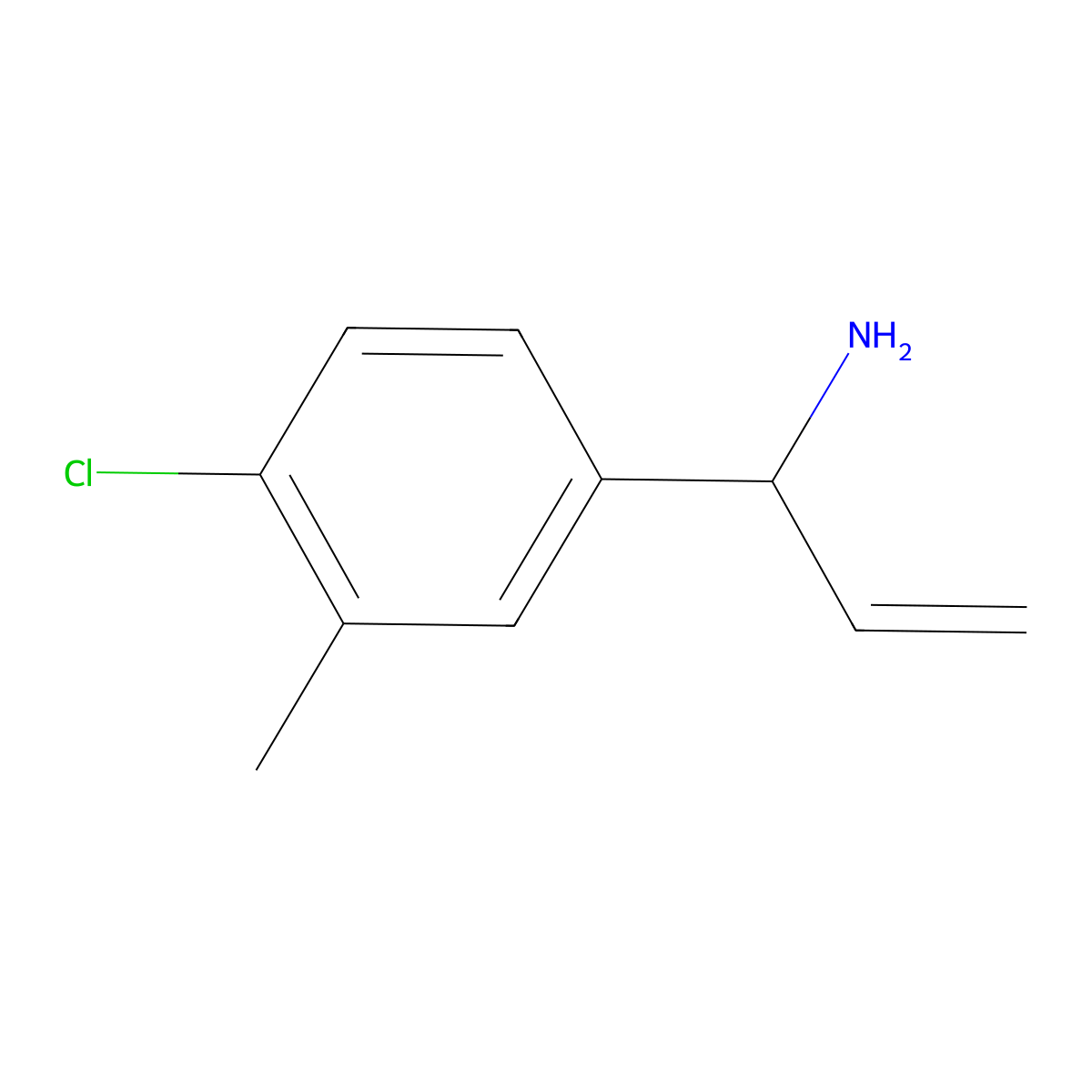 1-(4-Chloro-3-methylphenyl)prop-2-EN-1-amine molecular structure, CAS 1270466-10-8