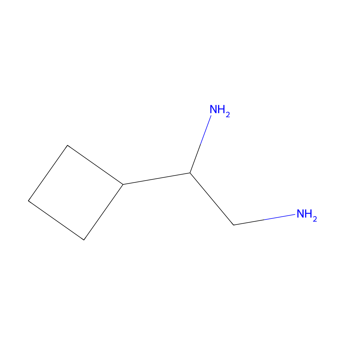 1-Cyclobutylethane-1,2-diamine molecular structure, CAS 1270470-80-8
