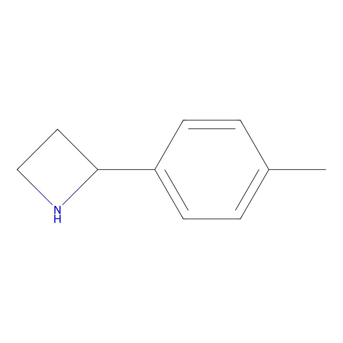 2-(4-Methylphenyl)azetidine molecular structure, CAS 1270471-80-1