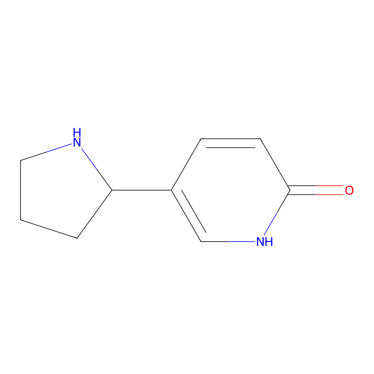 5-(Pyrrolidin-2-yl)pyridin-2-ol molecular structure, CAS 1270473-32-9