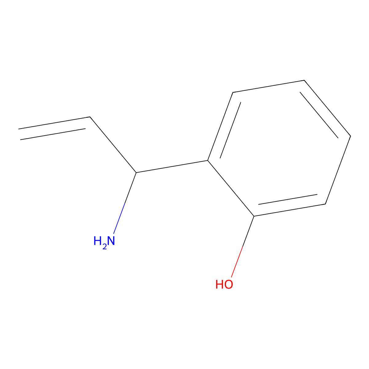 2-(1-Aminoprop-2-EN-1-YL)phenol molecular structure, CAS 1270477-29-6