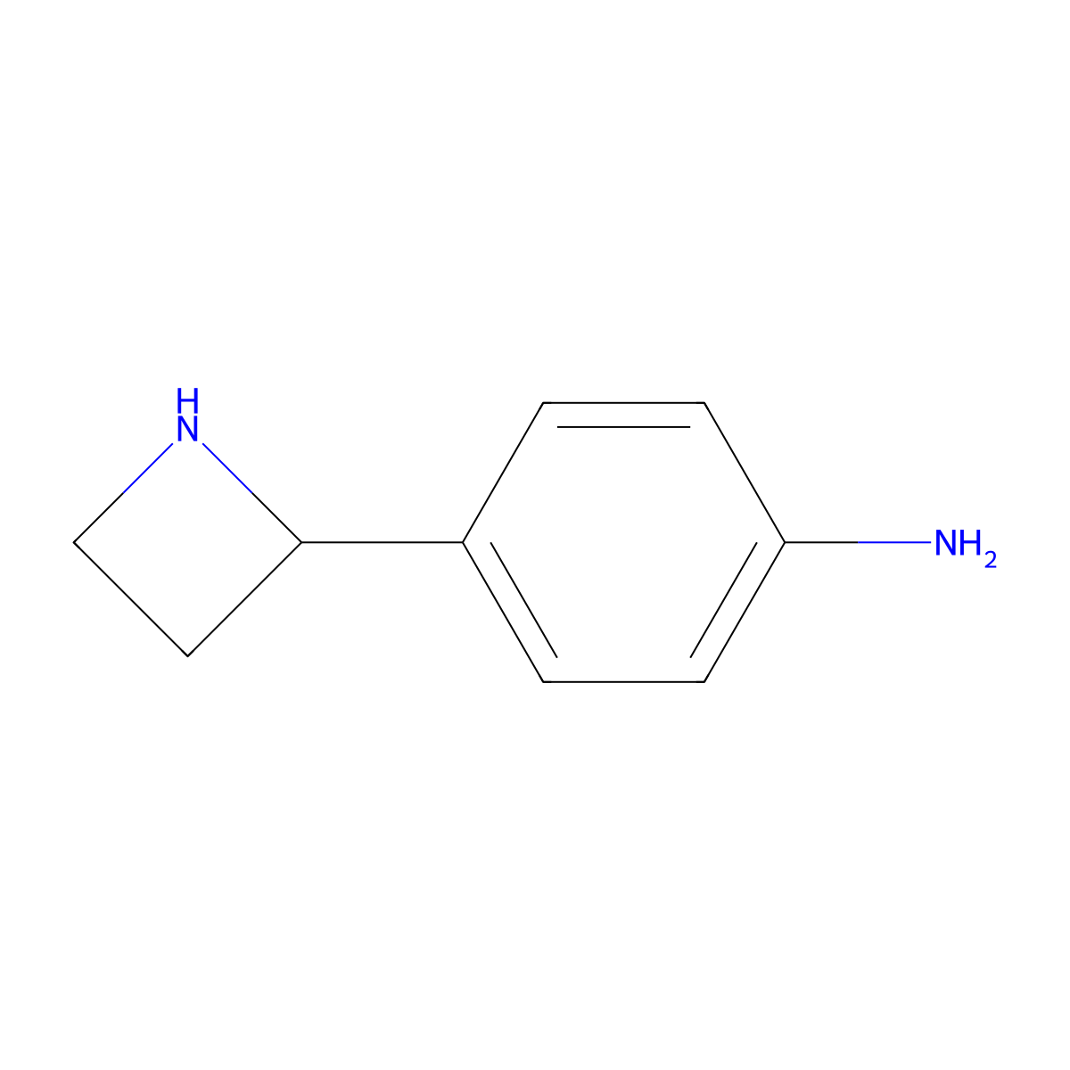 4-(Azetidin-2-yl)aniline molecular structure, CAS 1270479-21-4