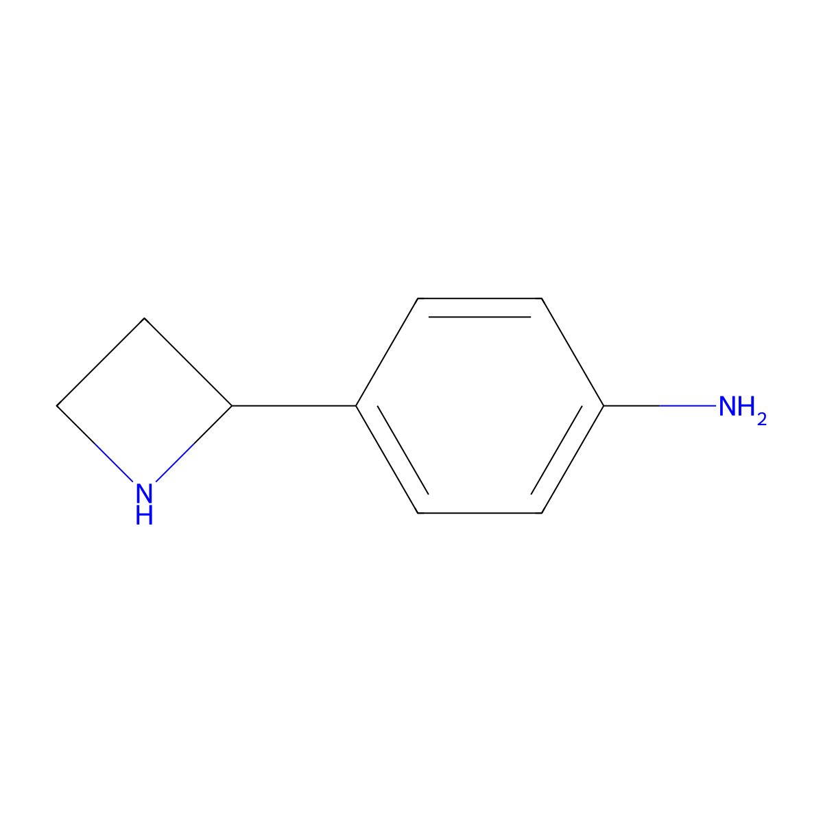 4-(Azetidin-2-yl)aniline molecular structure, CAS 1270479-21-4