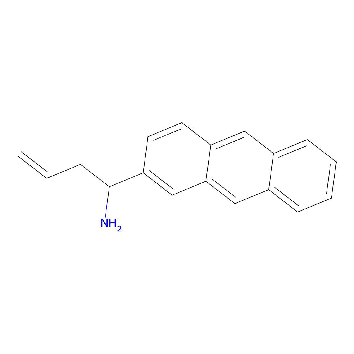 1-(2-Anthryl)but-3-enylamine molecular structure, CAS 1270481-51-0