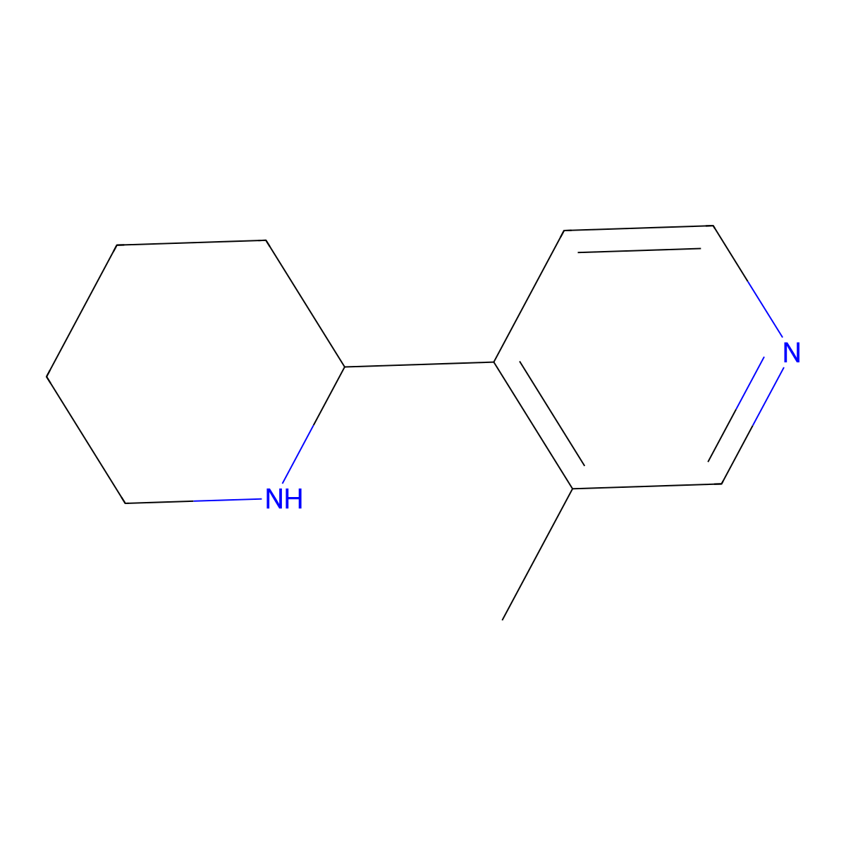 3-Methyl-4-(piperidin-2-yl)pyridine molecular structure, CAS 1270484-80-4
