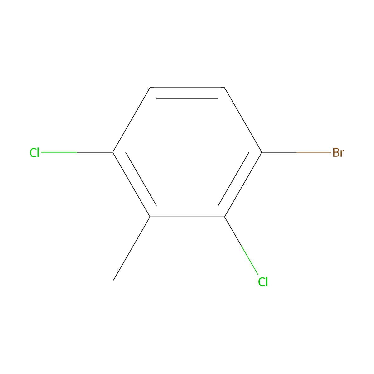 1-Bromo-2,4-dichloro-3-methylbenzene molecular structure, CAS 127049-87-0