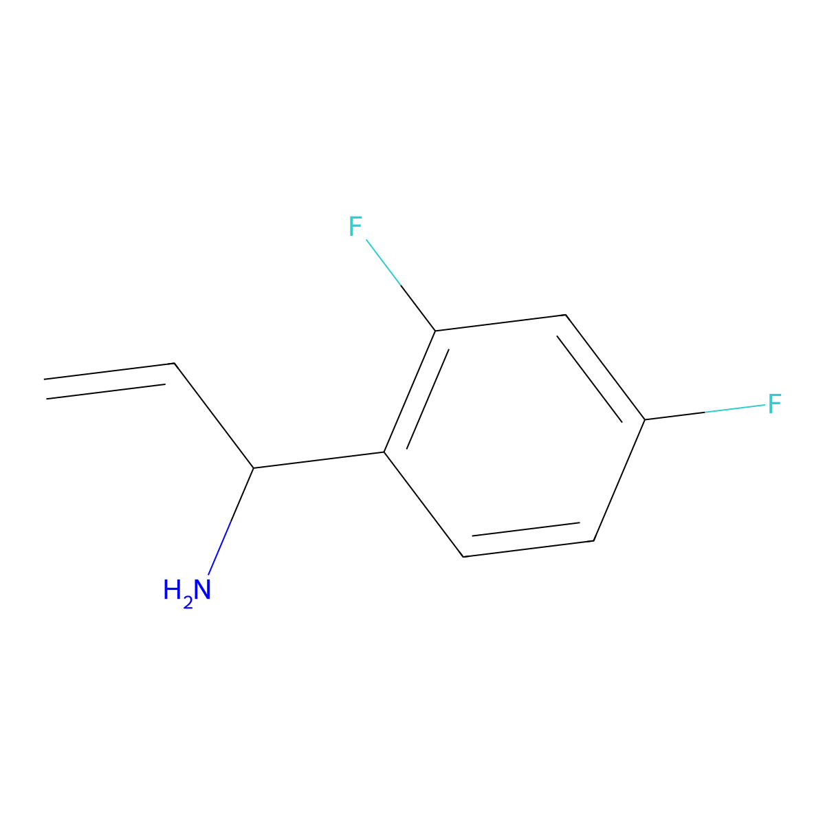1-(2,4-Difluorophenyl)prop-2-EN-1-amine molecular structure, CAS 1270491-42-3
