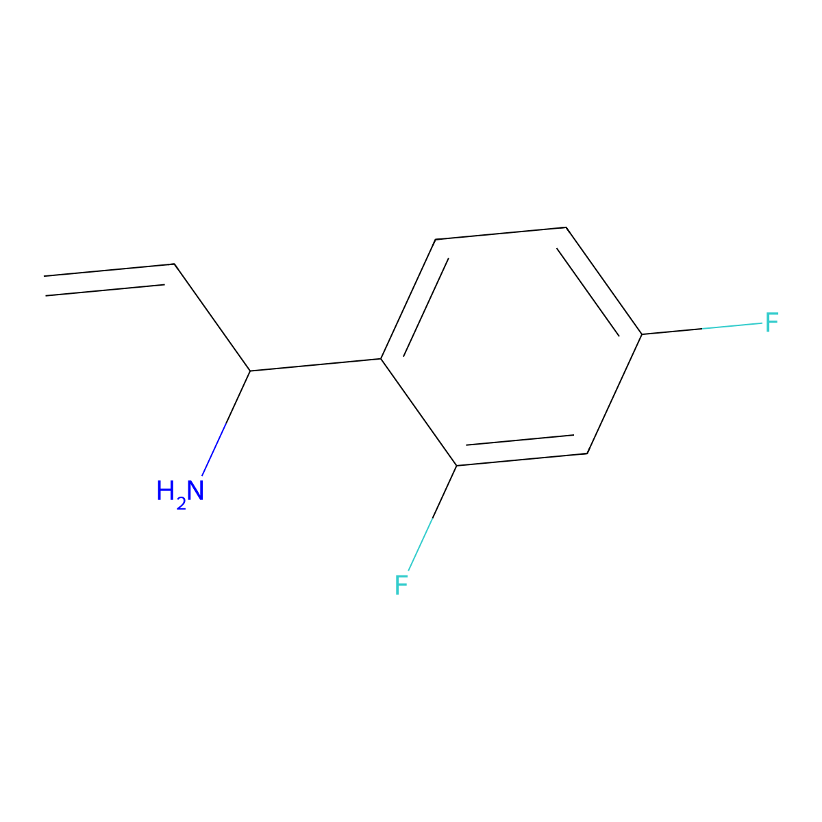 1-(2,4-Difluorophenyl)prop-2-EN-1-amine molecular structure, CAS 1270491-42-3