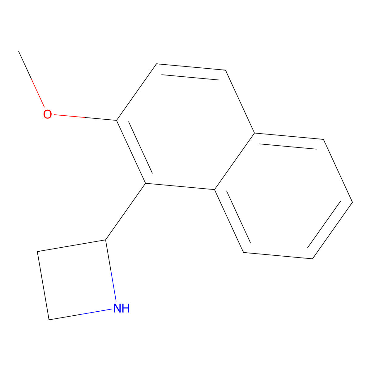 2-(2-Methoxynaphthalen-1-yl)azetidine molecular structure, CAS 1270493-97-4