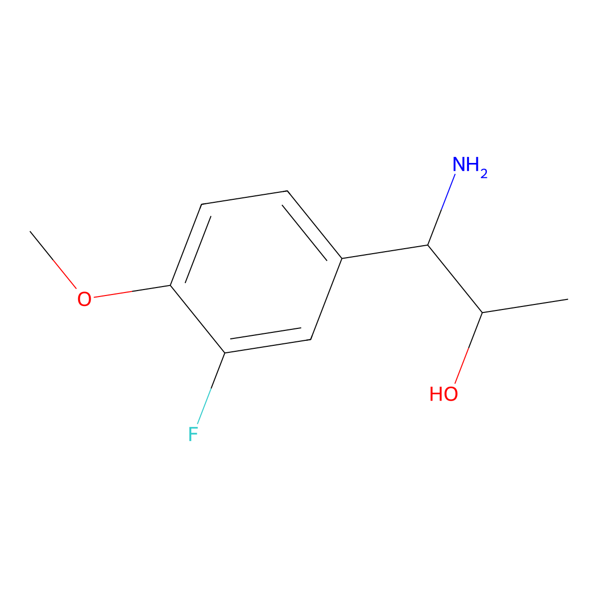 1-Amino-1-(3-fluoro-4-methoxyphenyl)propan-2-OL molecular structure, CAS 1270504-54-5