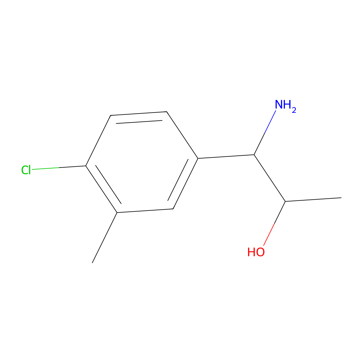 1-Amino-1-(4-chloro-3-methylphenyl)propan-2-ol molecular structure, CAS 1270505-24-2