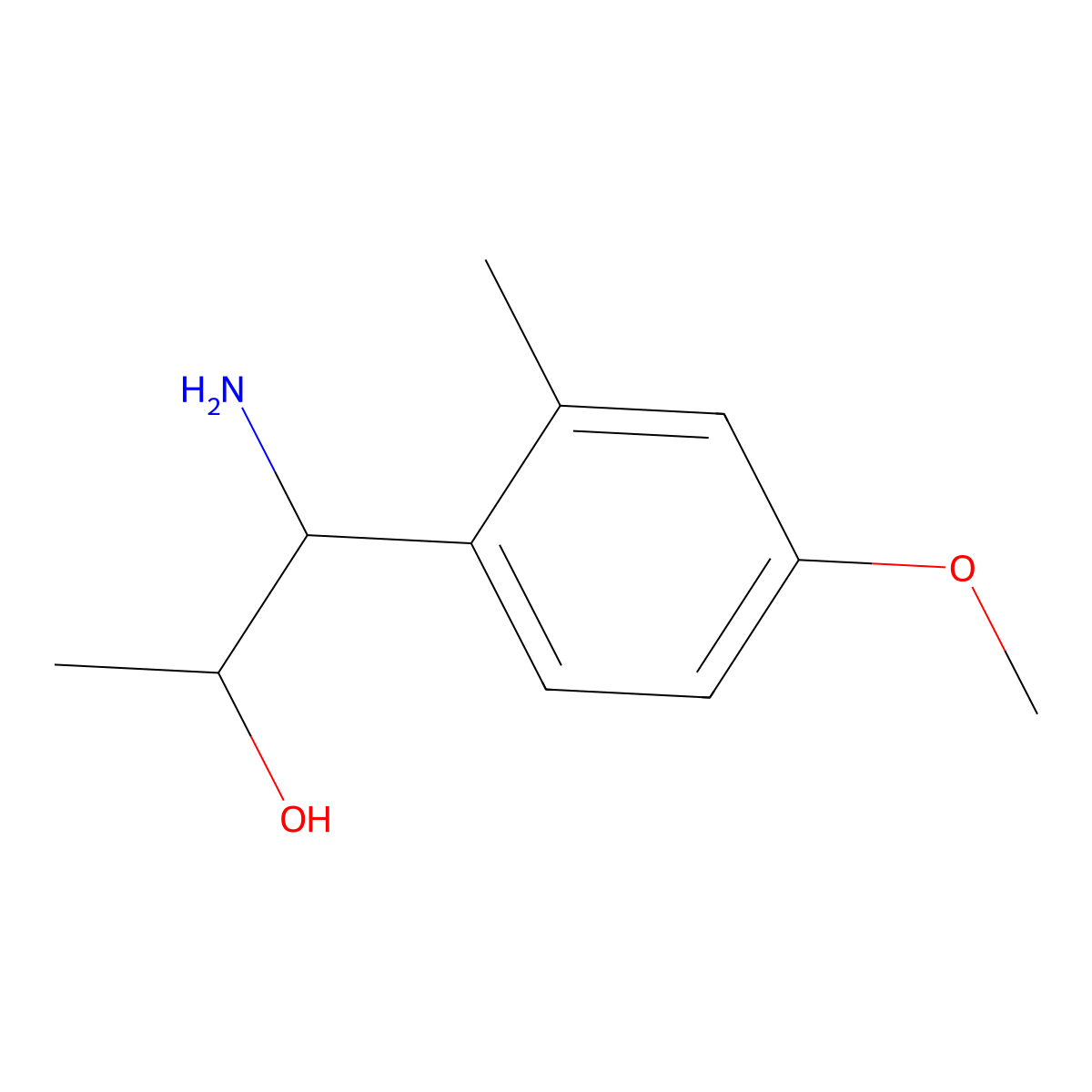 1-Amino-1-(4-methoxy-2-methylphenyl)propan-2-ol molecular structure, CAS 1270505-65-1