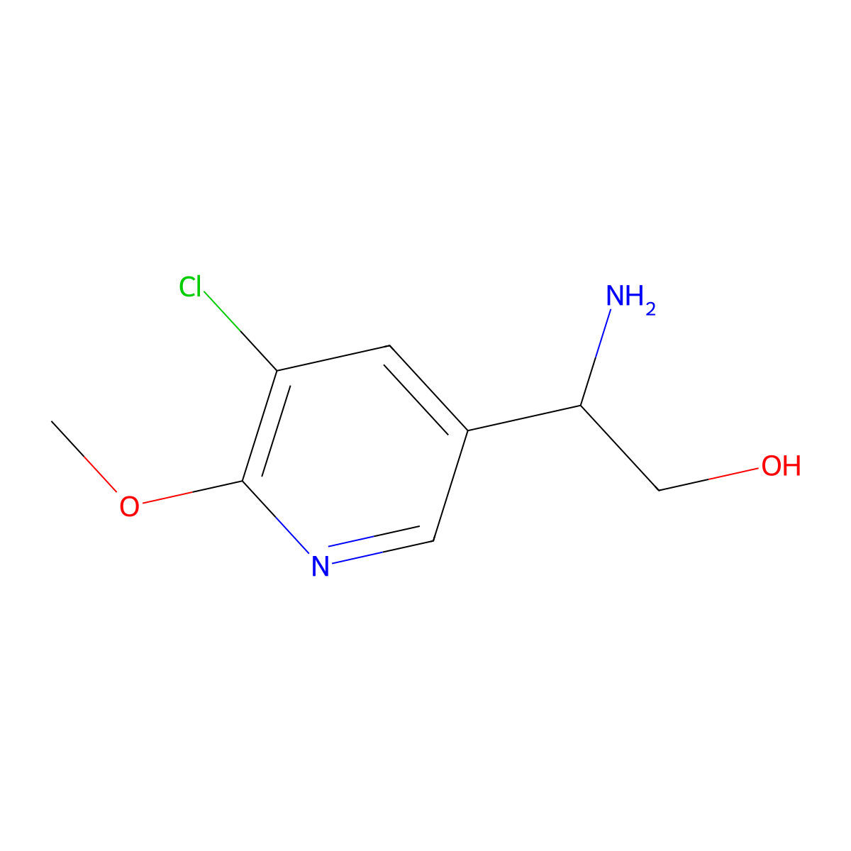 2-Amino-2-(5-chloro-6-methoxypyridin-3-yl)ethan-1-ol molecular structure, CAS 1270505-68-4