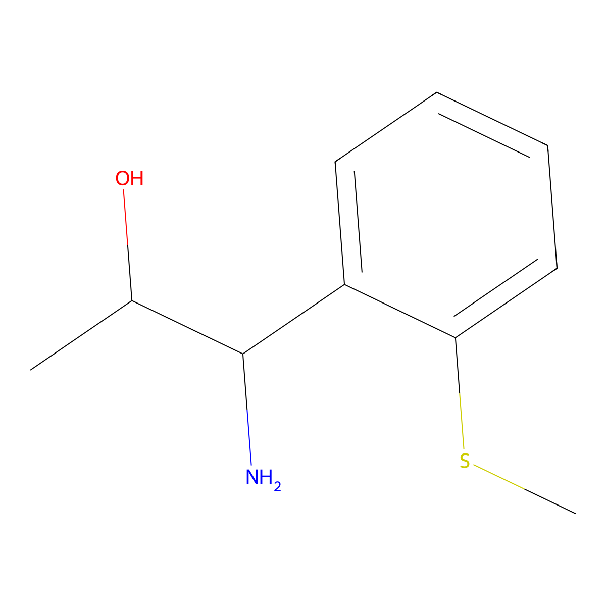 1-Amino-1-(2-methylthiophenyl)propan-2-OL molecular structure, CAS 1270508-21-8