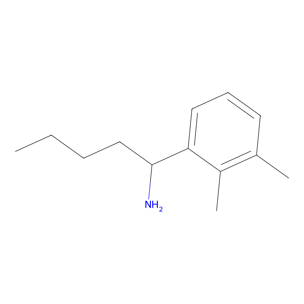 1-(2,3-Dimethylphenyl)pentan-1-amine molecular structure, CAS 1270508-34-3