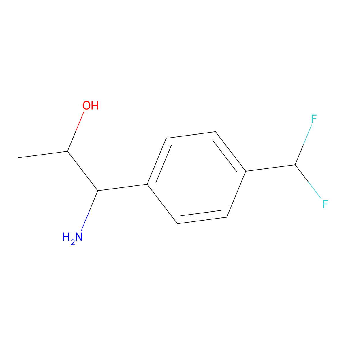 1-Amino-1-[4-(difluoromethyl)phenyl]propan-2-OL molecular structure, CAS 1270508-39-8