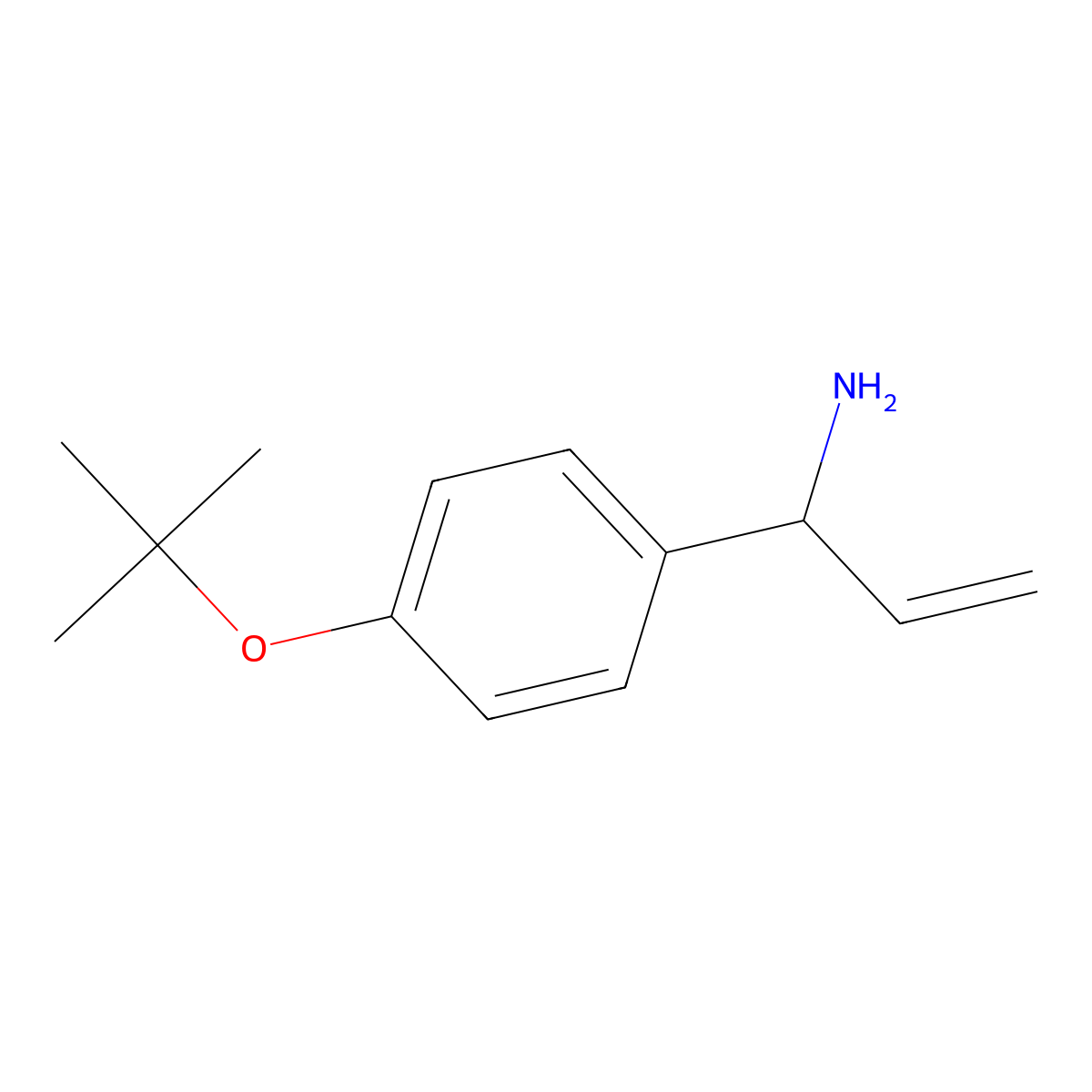 1-[4-(Tert-butoxy)phenyl]prop-2-EN-1-amine molecular structure, CAS 1270511-62-0