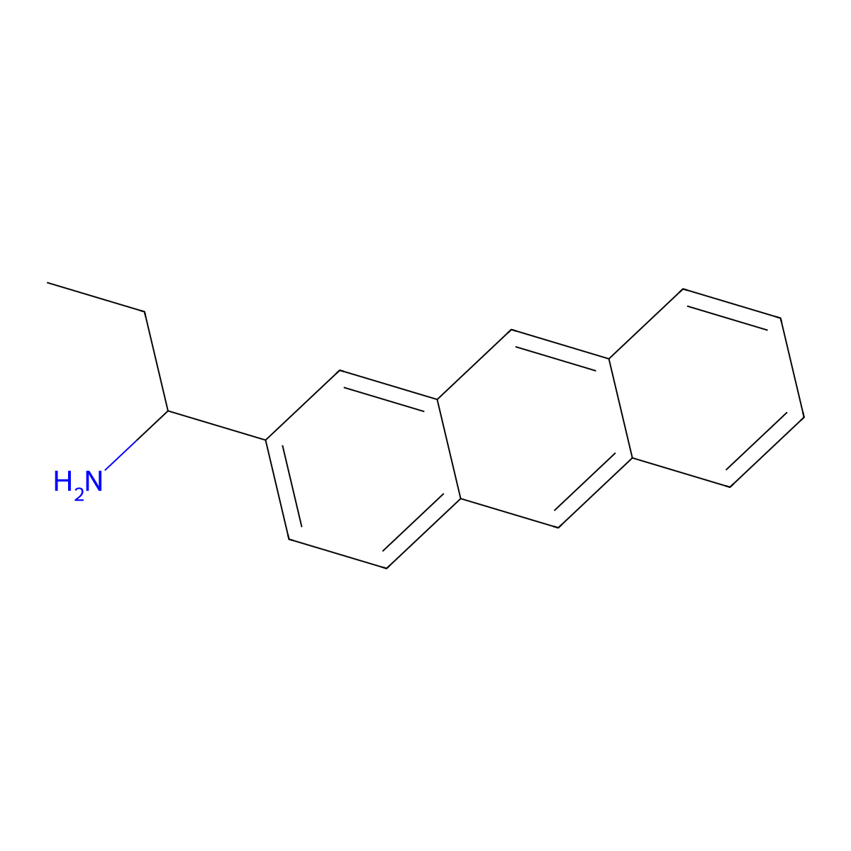 1-(2-Anthryl)propylamine molecular structure, CAS 1270523-64-2
