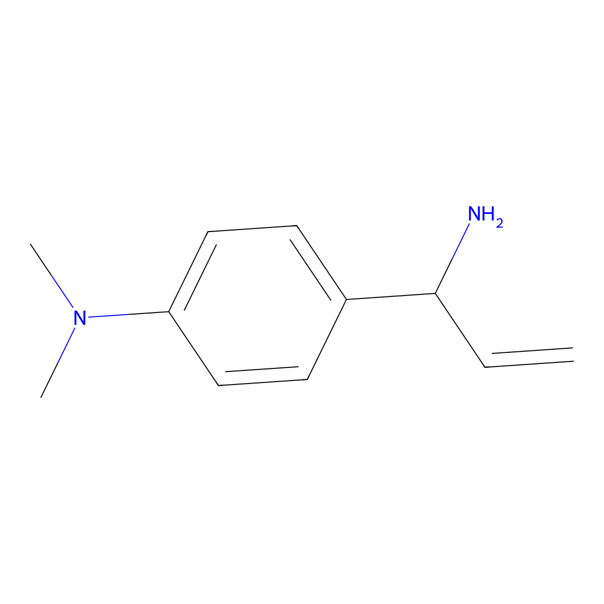 4-(1-Aminoallyl)-N,N-dimethylaniline molecular structure, CAS 1270527-60-0