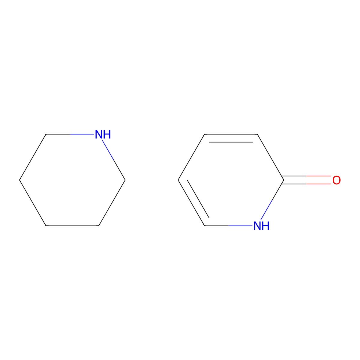 5-(Piperidin-2-yl)pyridin-2(1H)-one molecular structure, CAS 1270529-38-8