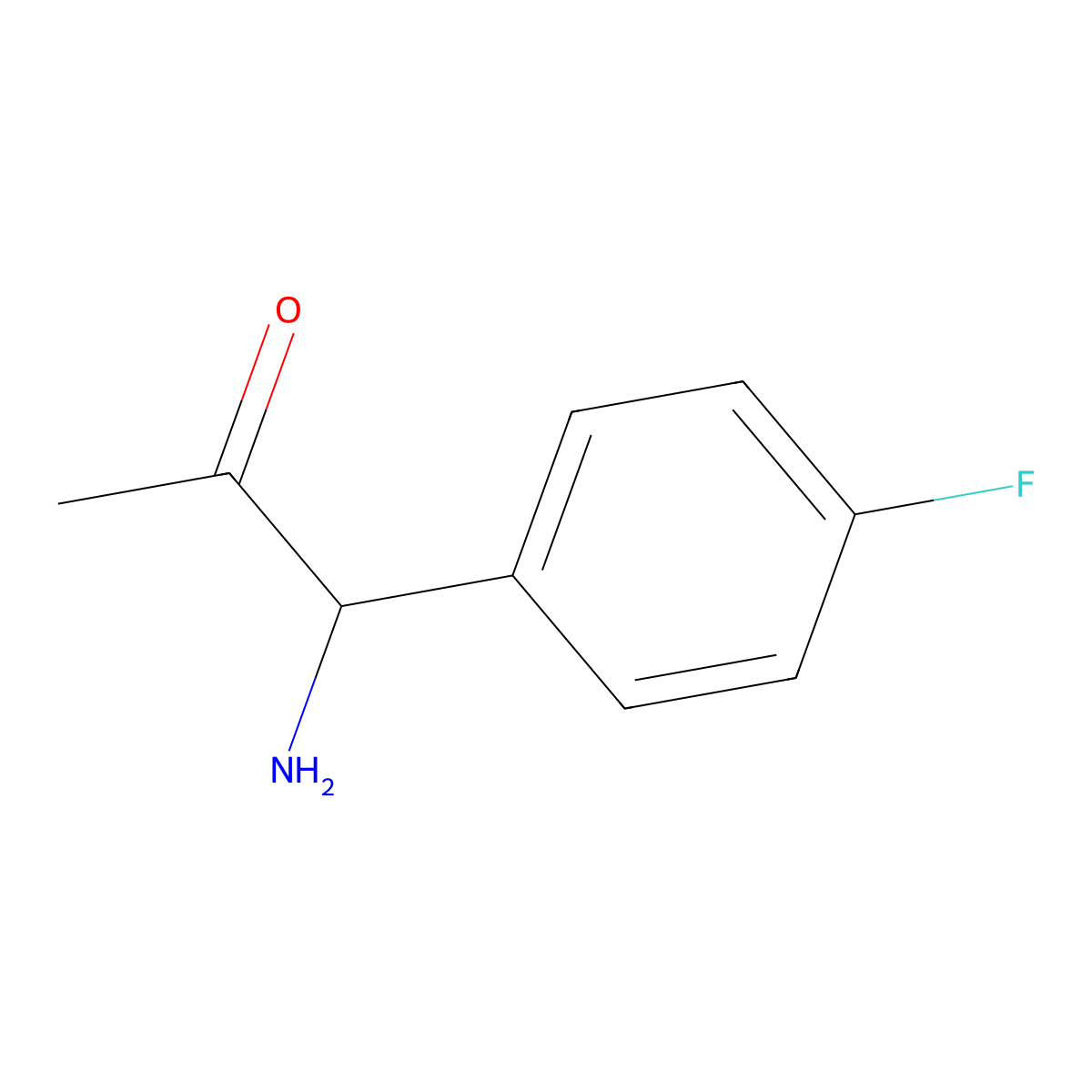 4-Fluoroisocathinone molecular structure, CAS 1270532-42-7