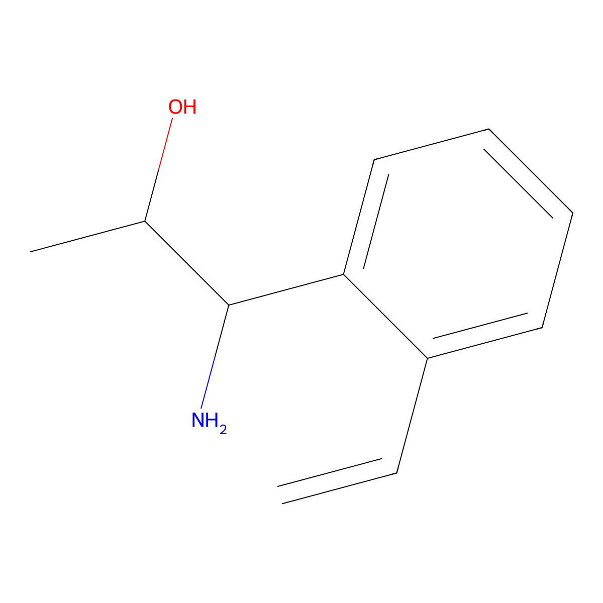 1-Amino-1-(2-ethenylphenyl)propan-2-OL molecular structure, CAS 1270533-82-8
