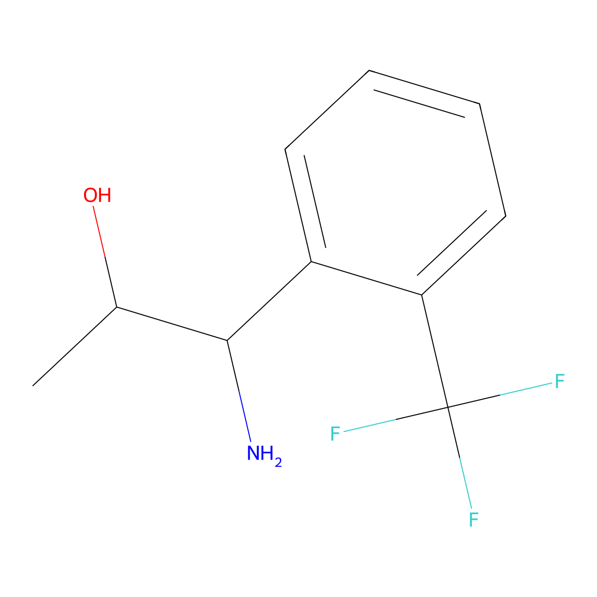 1-Amino-1-[2-(trifluoromethyl)phenyl]propan-2-OL molecular structure, CAS 1270534-99-0