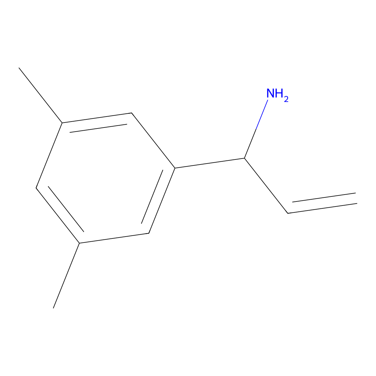 1-(3,5-Dimethylphenyl)prop-2-en-1-amine molecular structure, CAS 1270539-42-8
